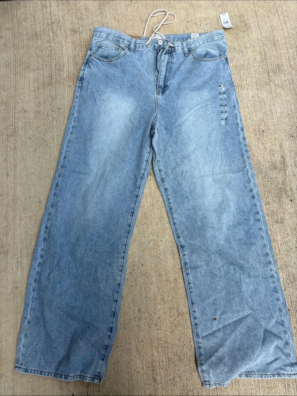 PacSun Light Blue High-Rise Baggy Jeans
